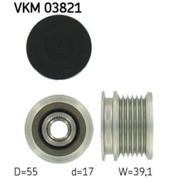 Poulie roue libre, alternateur SKF VKM 03821