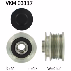 Poulie roue libre, alternateur SKF VKM 03117