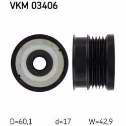 Poulie roue libre, alternateur SKF VKM 03406