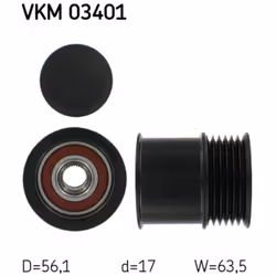 Poulie roue libre, alternateur SKF VKM 03401 - Vue supplémentaire 3