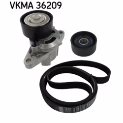 Jeu de courroies trapézoïdales à nervures SKF VKMA 36209