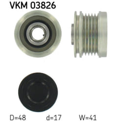 Poulie roue libre, alternateur SKF VKM 03826