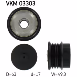 Poulie roue libre, alternateur SKF VKM 03303