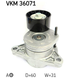 Galet tendeur, courroie d'accessoire SKF VKM 36071