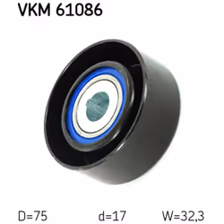 Galet enrouleur de courroie d'accessoire SKF VKM 61086 - Vue supplémentaire 4