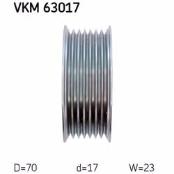 Galet enrouleur de courroie d'accessoire SKF VKM 63017 - Vue supplémentaire 4