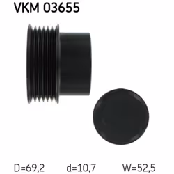 Poulie roue libre, alternateur SKF VKM 03655 - Vue supplémentaire 6