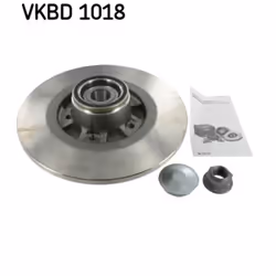 Disque de frein SKF VKBD 1018 arrière, plein, 1 pièce
