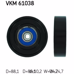 Galet enrouleur de courroie d'accessoire SKF VKM 61038