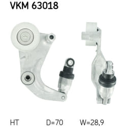Galet tendeur, courroie d'accessoire SKF VKM 63018
