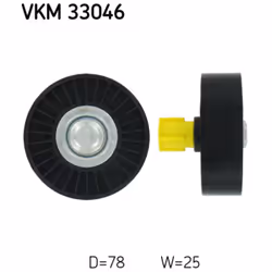 Galet enrouleur de courroie d'accessoire SKF VKM 33046