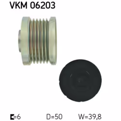 Poulie roue libre, alternateur SKF VKM 06203 - Vue supplémentaire 5