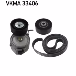 Jeu de courroies trapézoïdales à nervures SKF VKMA 33406