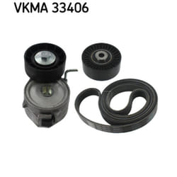 Jeu de courroies trapézoïdales à nervures SKF VKMA 33406