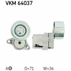 Tendeur de courroie, courroie trapézoïdale à nervures SKF VKM 64037