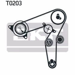 Kit distribution avec pompe à eau SKF VKMC 02190-2
