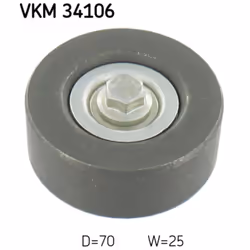 Galet enrouleur de courroie d'accessoire SKF VKM 34106