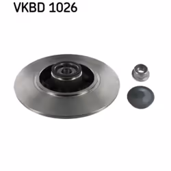 Disque de frein SKF VKBD 1026 arrière, plein, 1 pièce