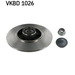 Disque de frein SKF VKBD 1026 arrière, plein, 1 pièce