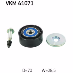 Galet enrouleur de courroie d'accessoire SKF VKM 61071