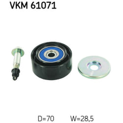 Galet enrouleur de courroie d'accessoire SKF VKM 61071