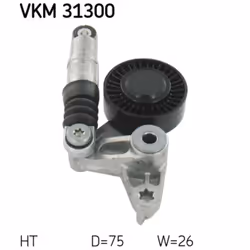 Tendeur de courroie, courroie trapézoïdale à nervures SKF VKM 31300