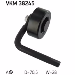 Galet tendeur, courroie d'accessoire SKF VKM 38245