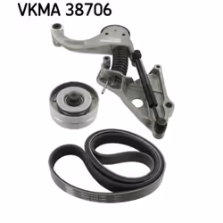 Jeu de courroies trapézoïdales à nervures SKF VKMA 38706