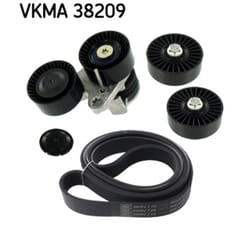 Jeu de courroies trapézoïdales à nervures SKF VKMA 38209
