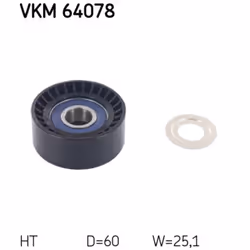 Galet tendeur, courroie d'accessoire SKF VKM 64078