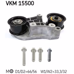 Tendeur de courroie, courroie trapézoïdale à nervures SKF VKM 15500