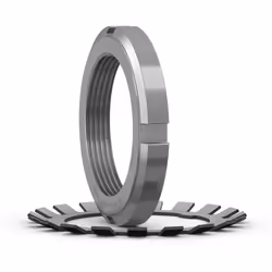 Type = Ecrou de blocage Diamètre intérieur = 45mm Diamètre extérieur = 65mm Dimensions = 56x65x10mm Série = KM