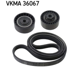 Jeu de courroies trapézoïdales à nervures SKF VKMA 36067