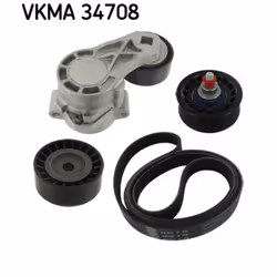 Jeu de courroies trapézoïdales à nervures SKF VKMA 34708