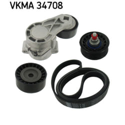 Jeu de courroies trapézoïdales à nervures SKF VKMA 34708