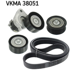 Jeu de courroies trapézoïdales à nervures SKF VKMA 38051