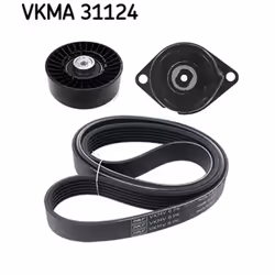 Jeu de courroies trapézoïdales à nervures SKF VKMA 31124