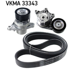 Jeu de courroies trapézoïdales à nervures SKF VKMA 33343