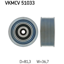 Galet tendeur, courroie d'accessoire SKF VKMCV 51033