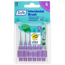 TePe Brossette interdentaire éco-responsable 110 mm violet - pack de 6