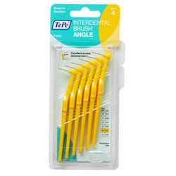 Brossettes interdentaires - TePe - Angle - Jaune 0.7mm ISO 4 - 1 blister de 6 - Mixte