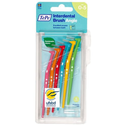 Brossettes interdentaires - TePe - Angle - Multi-tailles 0.4 à 0.8mm - 1 blister de 6 - ISO 0 à 5