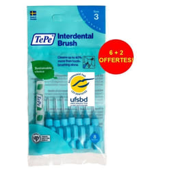 TePe Brossettes Original Eco responsables Bleue 06mm x8 - Iso 3