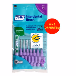 Brossettes interdentaires TePe Originales violet 1.1mm ISO 6 1 sachet de 8 brossettes