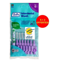 Brossettes interdentaires TePe Originales violet 1.1mm ISO 6 1 sachet de 8 brossettes