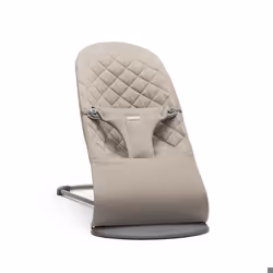 BabyBjörn Transat Bliss - Tissé Classic quilt - Sable Gris - Ergonomique - Ajustable - Pliable