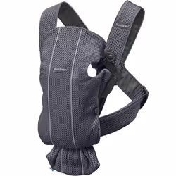 BabyBjorn 021013, Porte-bébé souple, Garçon/Fille, 4,5 kg, Anthracite, Coton, Elastane, Tissu, Polyester