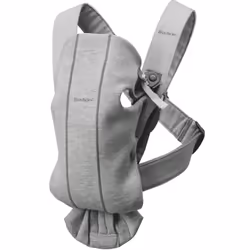 BabyBjorn Baby Carrier Mini, Porte-bébé souple, Garçon/Fille, 11 kg, Gris, Coton, Elastane, Polyester