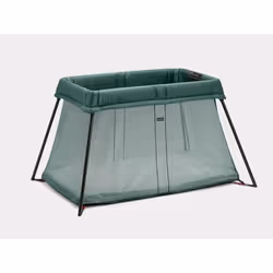 Lit Parapluie - BABYBJORN - Light - Vert - Matelas doux - Poids 6kg