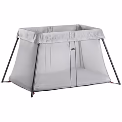 BabyBjorn Travel Crib Light, Pliable, 6 kg, Argent